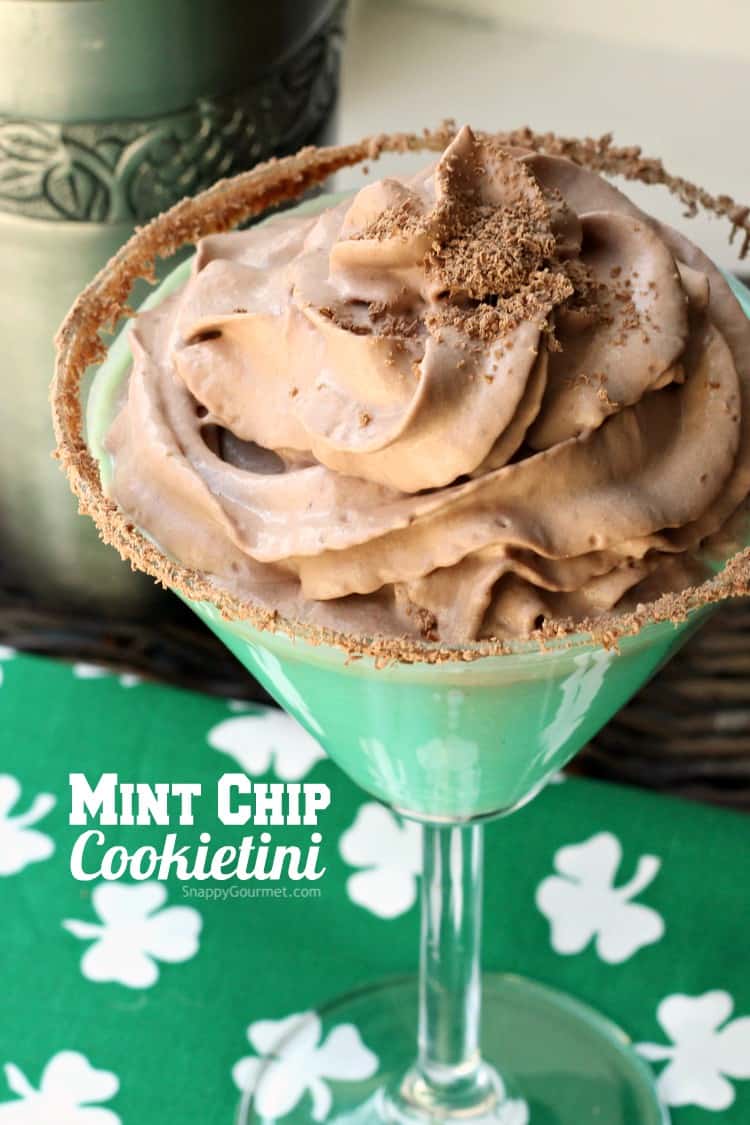 Green Cocktails To Celebrate St. Patrick's Day Without Beer - Mint Chip Cookietini