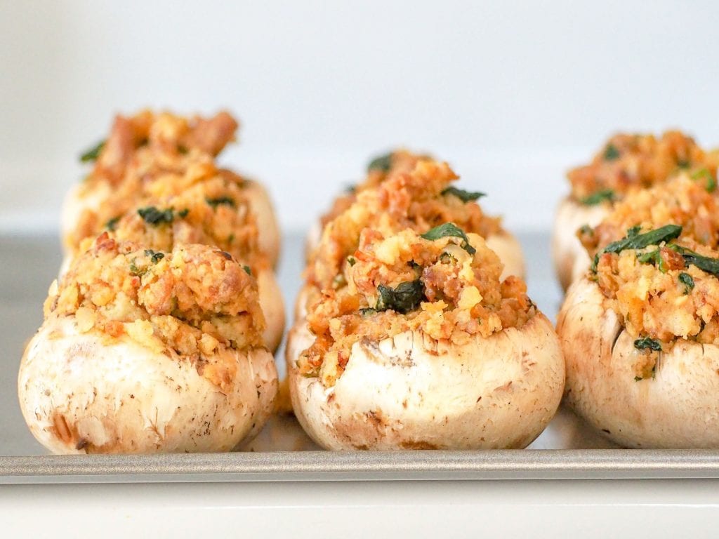 Italian Sausage Stuffed Mushrooms