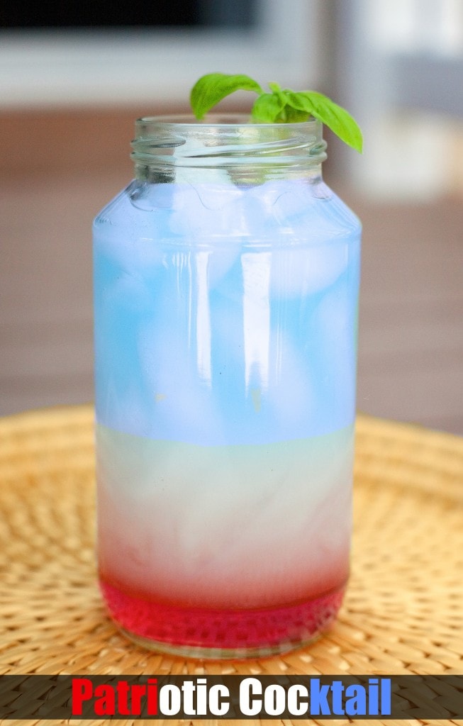 Patriotic Red, White and Blue Drink Ideas for Independence Day - Patriotic Cocktail