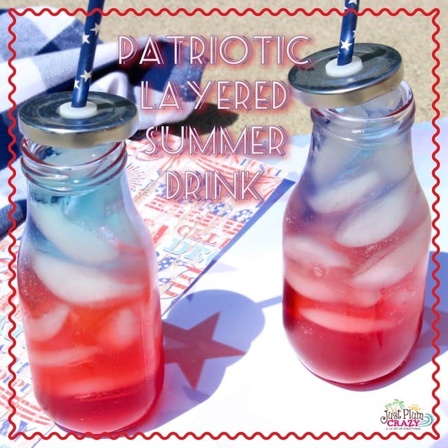 Patriotic Layered Summer Drink