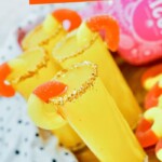 Peach Margarita Shooters | Tequila Shooters | Triple Sec Shooters | Peach Ring Gummy Shooters | Shooter Recipes | Peach Shooters #PeachMargaritaShooters #Shooters #Tequila #TripleSec #PeachShooters #ShooterRecipe