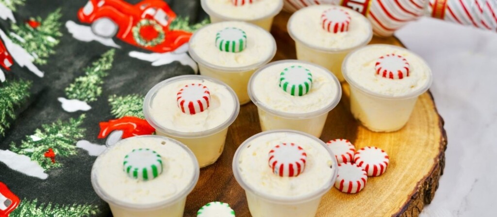 Get in the Holiday Spirit with Peppermint Twist Pudding Shots