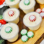 Peppermint Twist Pudding Shots | Get in the Holiday Spirit with Peppermint Twist Pudding Shots | Peppermint Vodka Recipes | Pudding Shot Recipes | Christmas Shot Recipes | Holiday Seasonal Pudding Shots #Peppermint #PuddingShots #ChristmasShots #HolidayShots #PeppermintVodka #VodkaPuddingShots