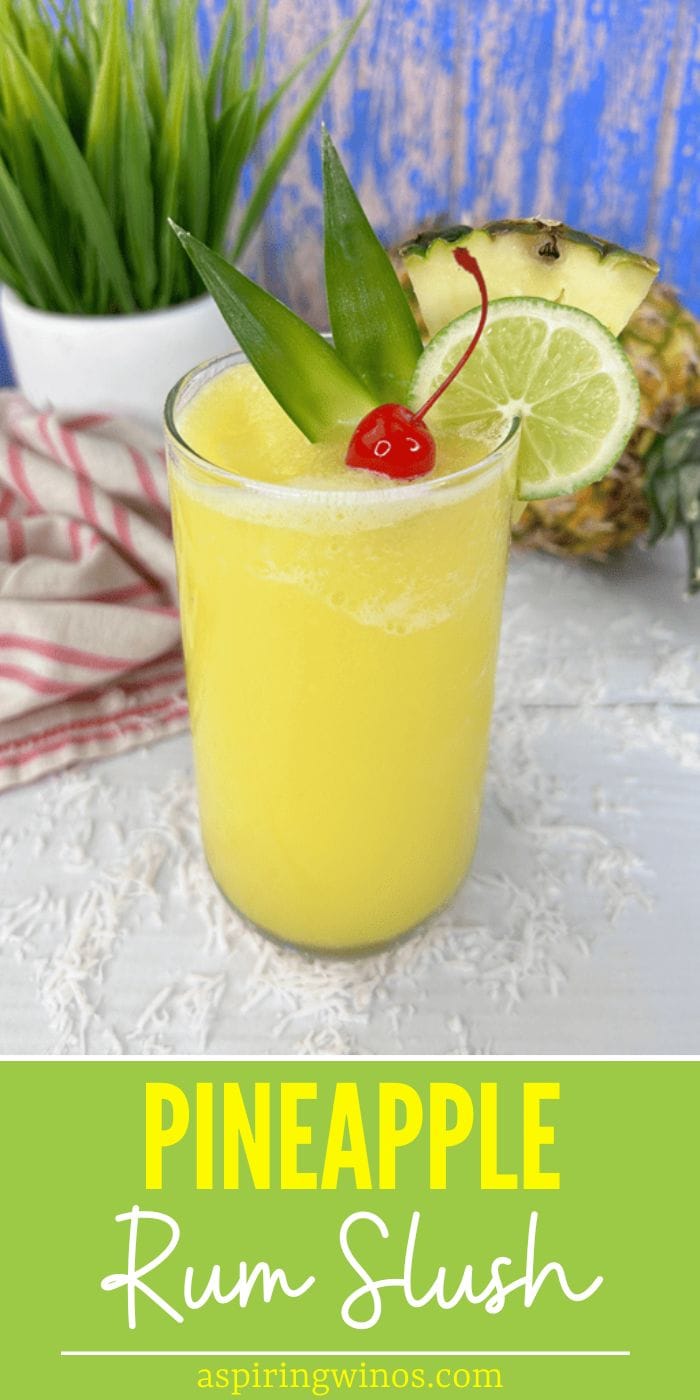 Tropical Bliss Pineapple Rum Slush Recipe Aspiring Winos