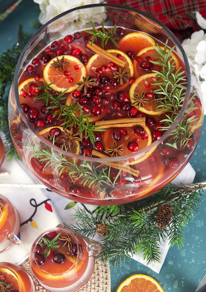 Rum Cocktail Idea - Sparkling Pomegranate Cocktail