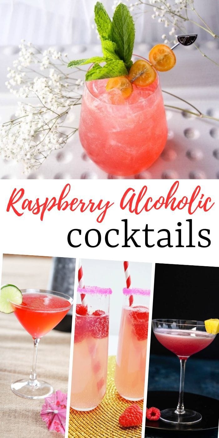 Raspberry Cocktail | Raspberry Flavored Drinks | Raspberry Drink Recipes | Raspberry Alcoholic Drinks | Cocktails with Raspberry | Tart Cocktails | Fruit Cocktails | #cocktails #raspberry #vodka #drinks #recipes 