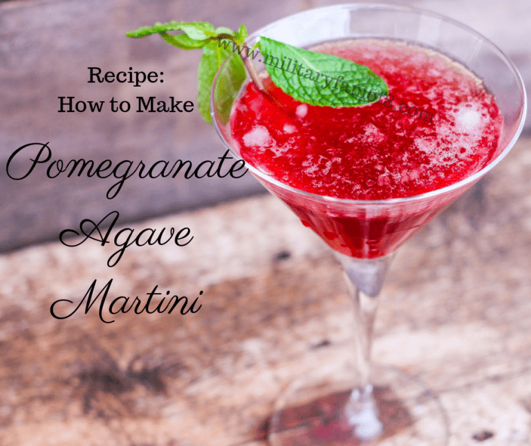 Pomegranate Agave Martini