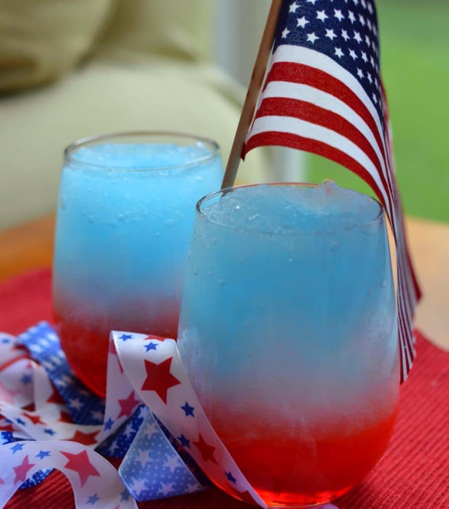 Patriotic Red, White and Blue Drink Ideas for Independence Day - Red, White & Blue Slushies