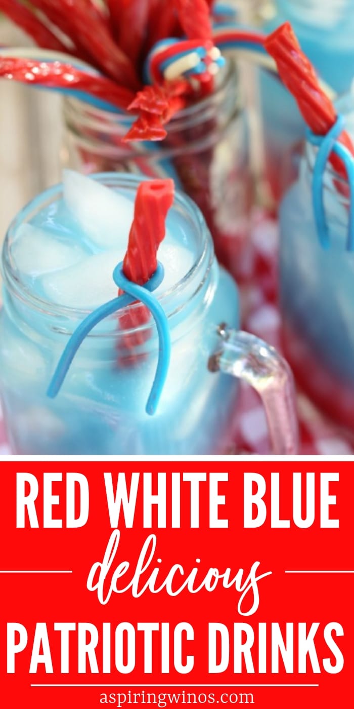 Red White Blue Drinks for Kids and Adults - Aspiring Winos