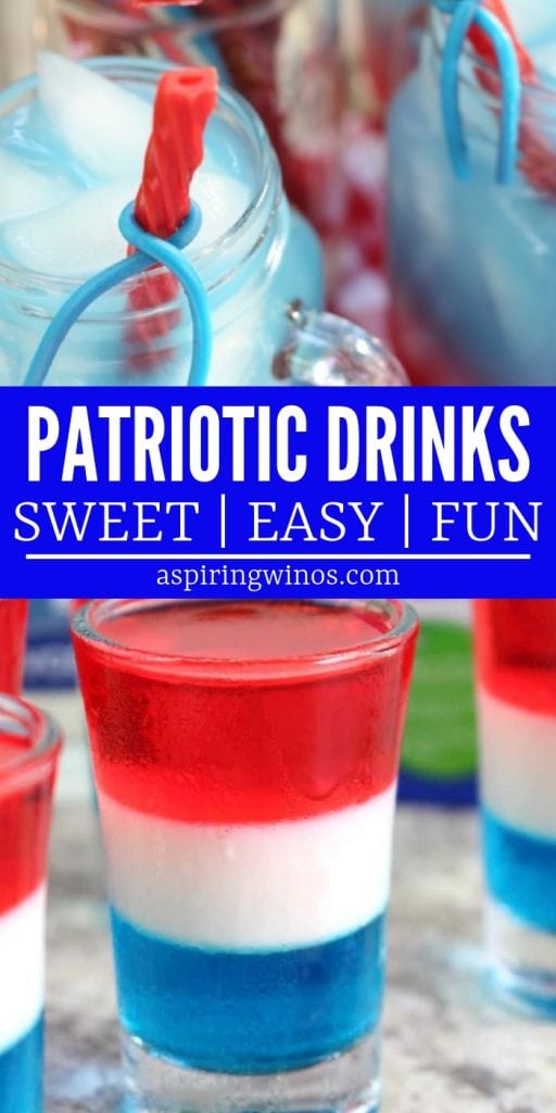 Red White Blue Drinks for Kids and Adults - Aspiring Winos