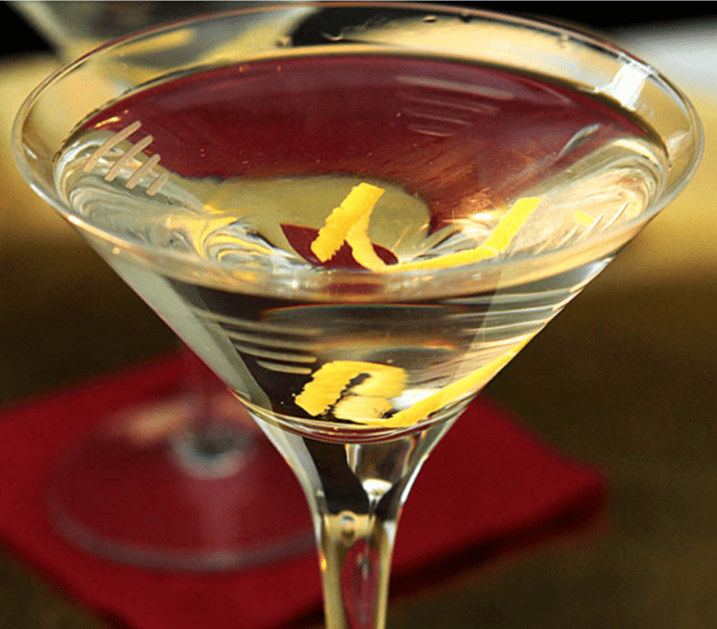 Martini with Lemon Twist