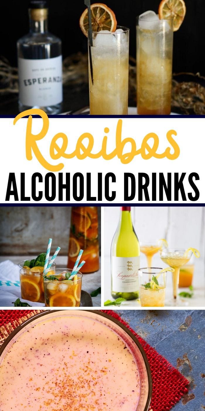 Rooibos Inspired Cocktails | Alcoholic Drinks | Southerner's African Cocktails | Caffeine Free Tea Cocktails | Boozy Tea | #rooibos #cocktails #tea #getyourdrinkon