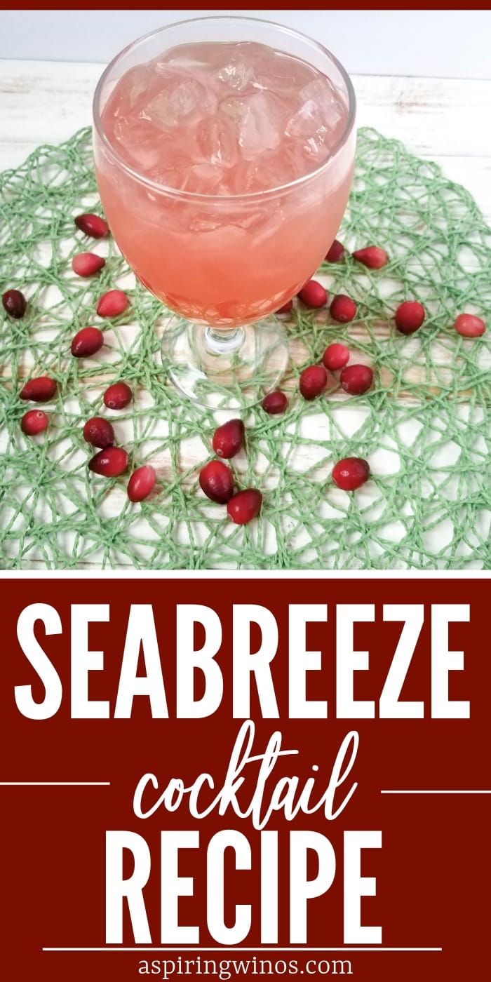 Make this classic sweet and sour Seabreeze cocktail in only five minutes. With flavors of grapefruit, vodka and cranberry, you won't feel like you need to stop because of the sugar. They make for a gorgeous pink hue, and even better this is an easy cocktail to make for a crowd, like at a breast cancer fundraiser, gender reveal party or a signature wedding drink. #cocktails #weddingideas #genderreveal #pinkdrinks 