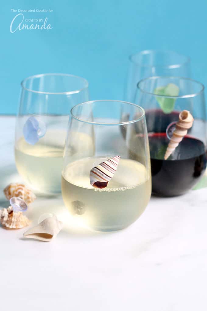 Seashell Wine Charms