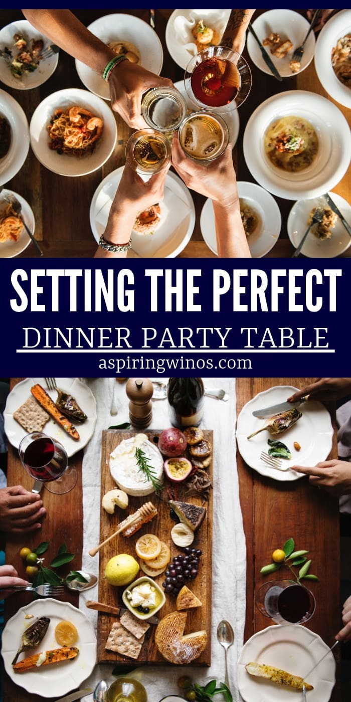 How to set a perfect table for a dinner party. Etiquette and place setting rules for flatware when you want to set a table properly for your guests. How to host a dinner party with a well-set table. #etiquette #placesettings #tablescapes