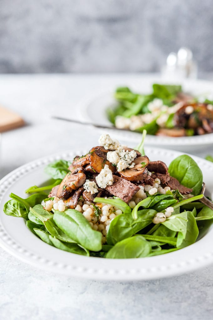 Mushroom Dishes to Pair with Pinot Noir - Steak and Mushroom Salad