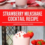 Strawberry Milkshake Cocktail | Creamy Cocktails | Strawberry Milkshake Cocktail Recipe | Bailey's Strawberries and Cream Cocktail | Whiskey Cocktail Recipe | Fruity Cocktail Recipes #StrawberryMilkshakeCocktail #CocktailRecipes #Baileys #Whiskey #Cocktails #MilkshakeRecipes