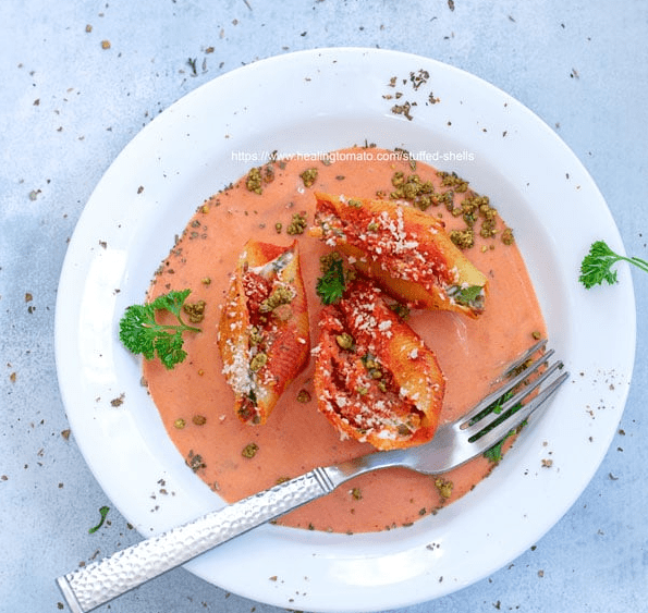 Tomato Based Dishes To Pair With Chianti - Stuffed Shells with Pistachios