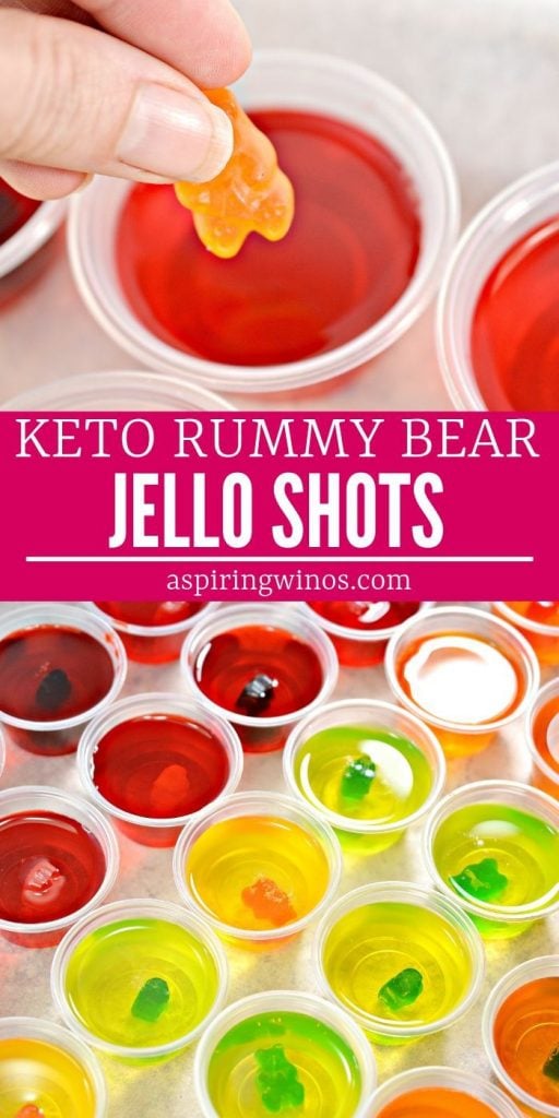 Keto Jello Shots: Sugar Free Rummy Bear Jello Shots| Keto Jello Shots| Keto Jello Shots Recipe| Keto Sugar Free Jello Shots| Gummy Bear Jello Shots #gummybear #jelloshots #keto #cocktails #alcohol