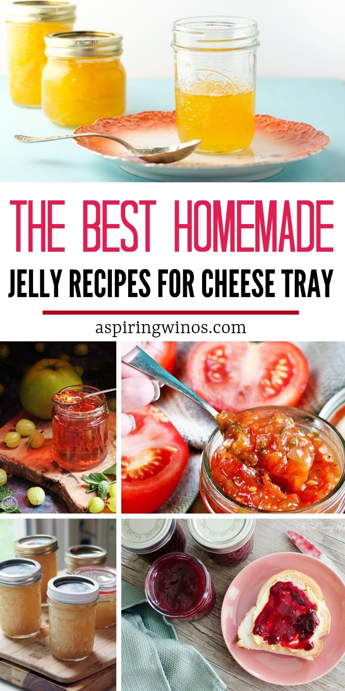 Level up your cheese boards with one of these homemade jelly recipes or jam recipes. | Pair your wine with cheese and add another dimension of flavor with an easy, seasonal or fun flavor DIY jelly. This will show you how to make a cheese board your guests will swoon over at your next wine tasting party. Yum! #jelly #jam #recipe #cheeseboard #wine #charcuterie #meatplatter