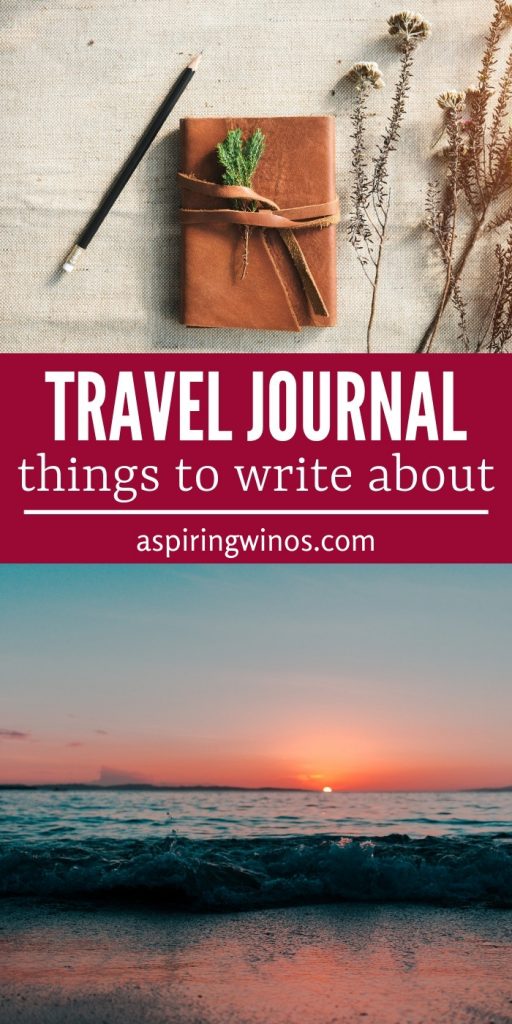 Learn what to write about in a travel journal with these great ideas. How to make a travel journal full of fun memories. There are all sorts of things to include in a travel journal, from journal prompts to ticket stubs and more. This list of ideas will help you remember everything from your trips and fill your travel journal pages with mementos and souvenirs that travel well. #travel #journaling #bulletjournal #journal 