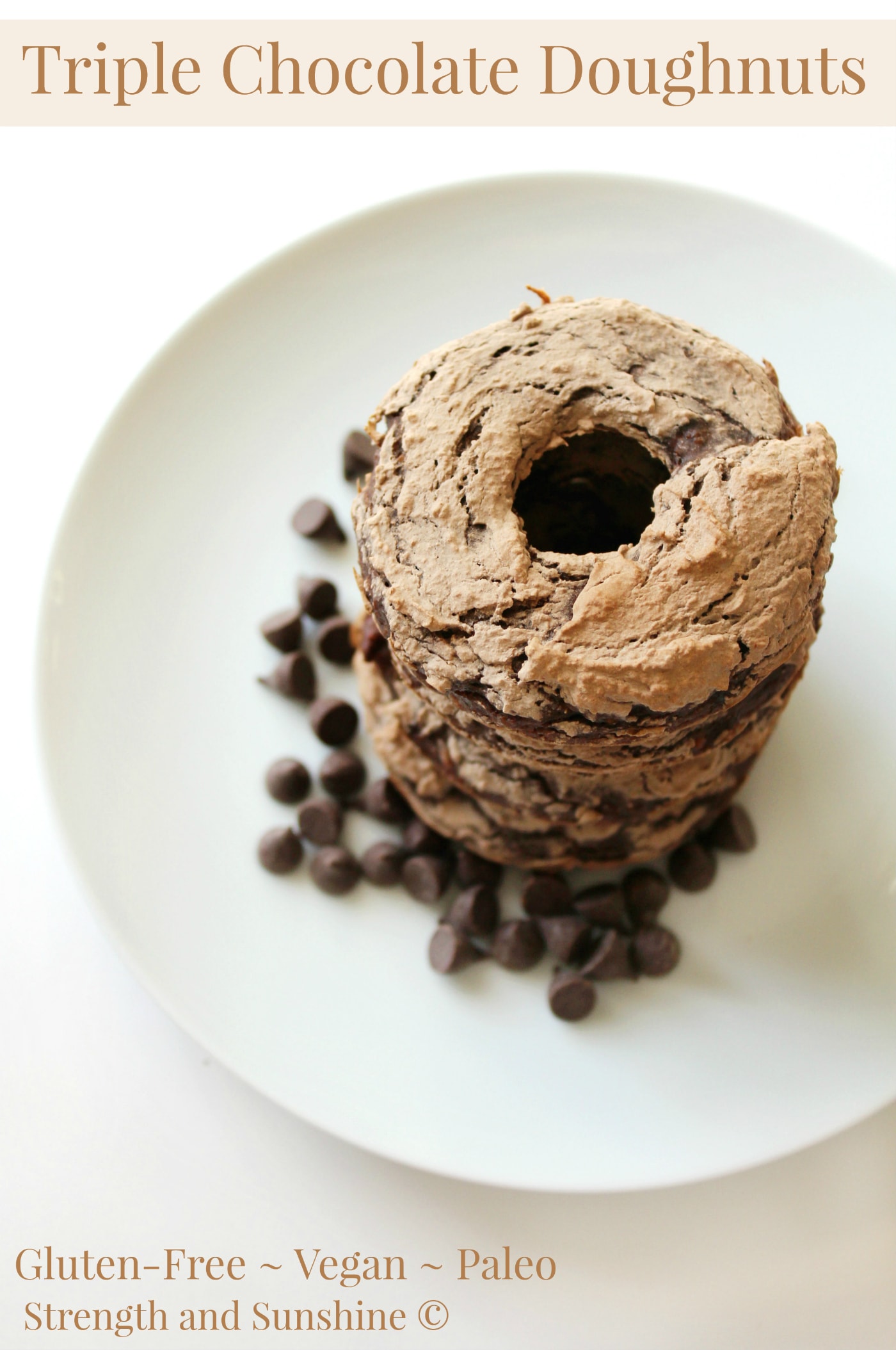 Triple Chocolate Doughnuts