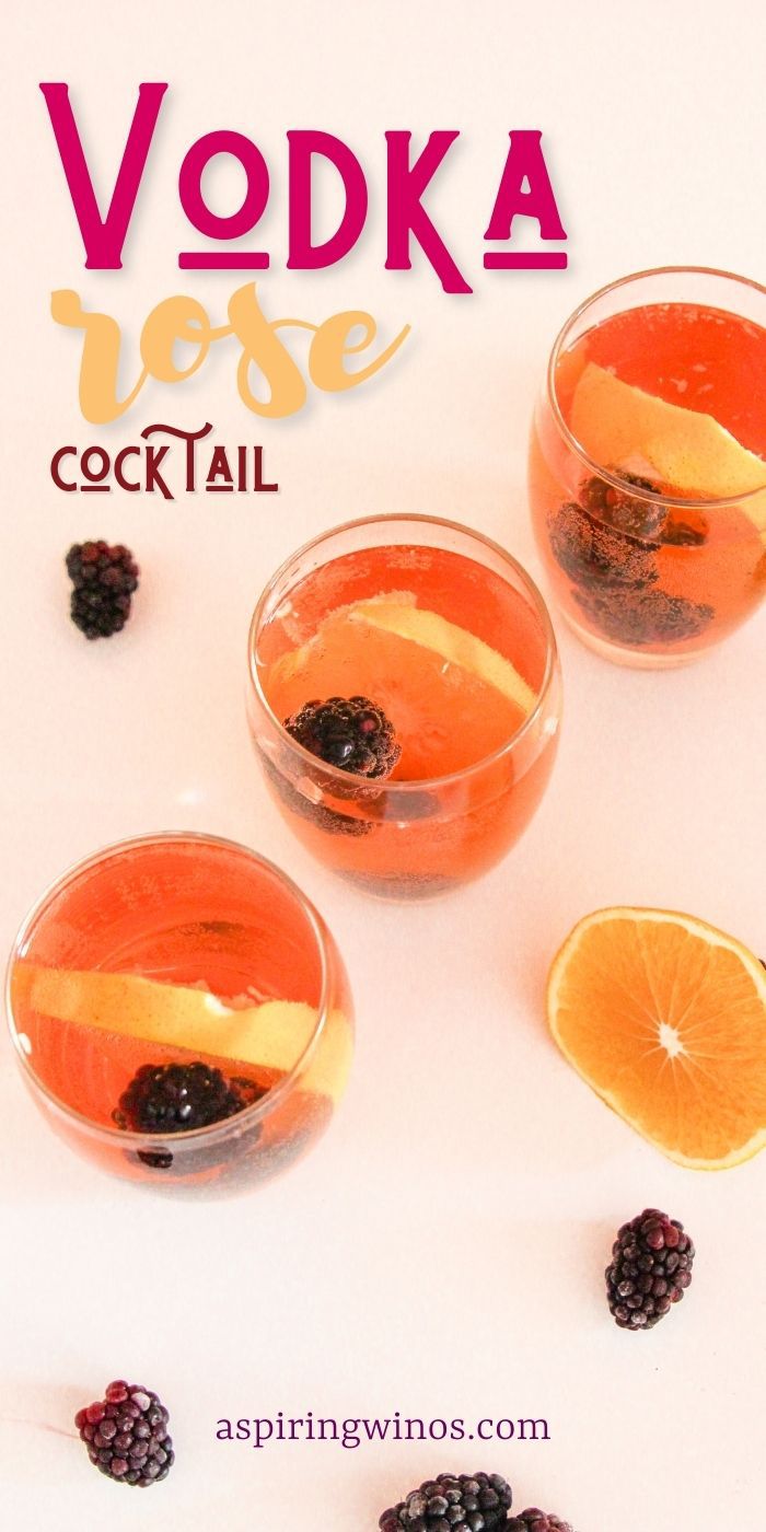 Vodka Rose Cocktail Recipe - Aspiring Winos