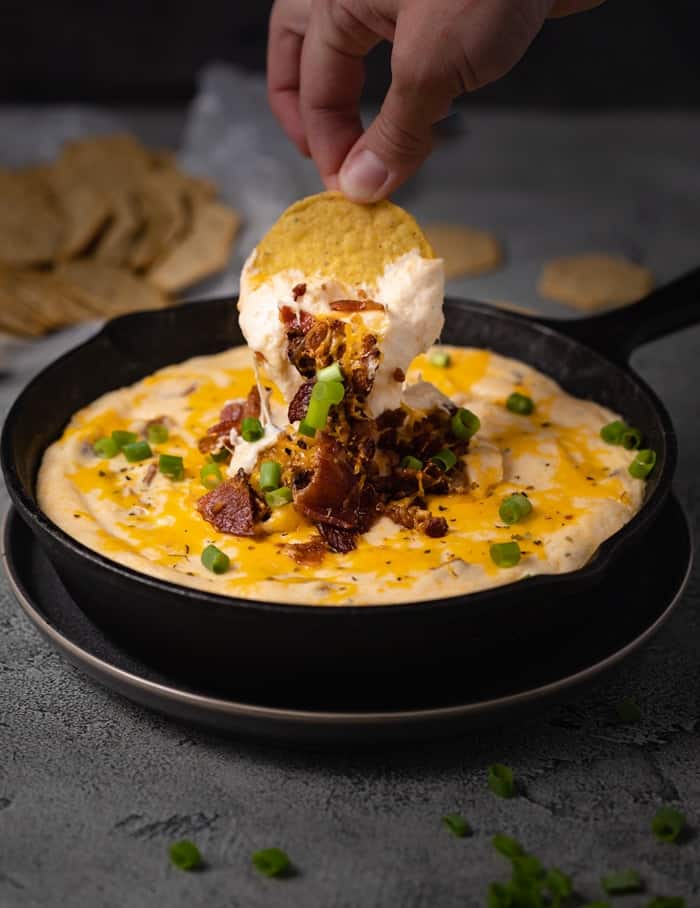 Warm Bacon Ranch Cheese Dip