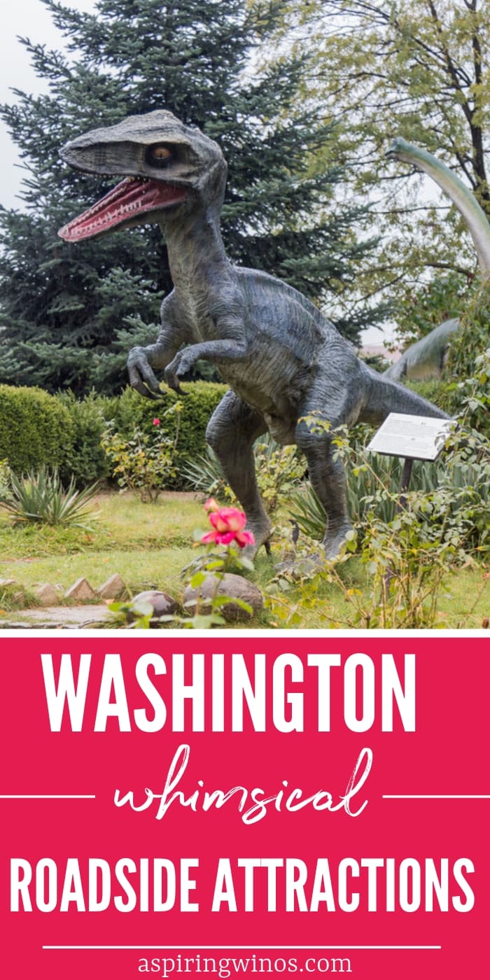 Fun roadside attractions in Washington State | Stop at these (mostly) free places to visit in Washington while you are on your next road trip. These are family-friendly destinations that add to the flavor of traveling in the USA. Pull over with your car and take a picture of some silly iconic spots that will make your trip memorable. #travel #roadtrip #washington #vacation #family
