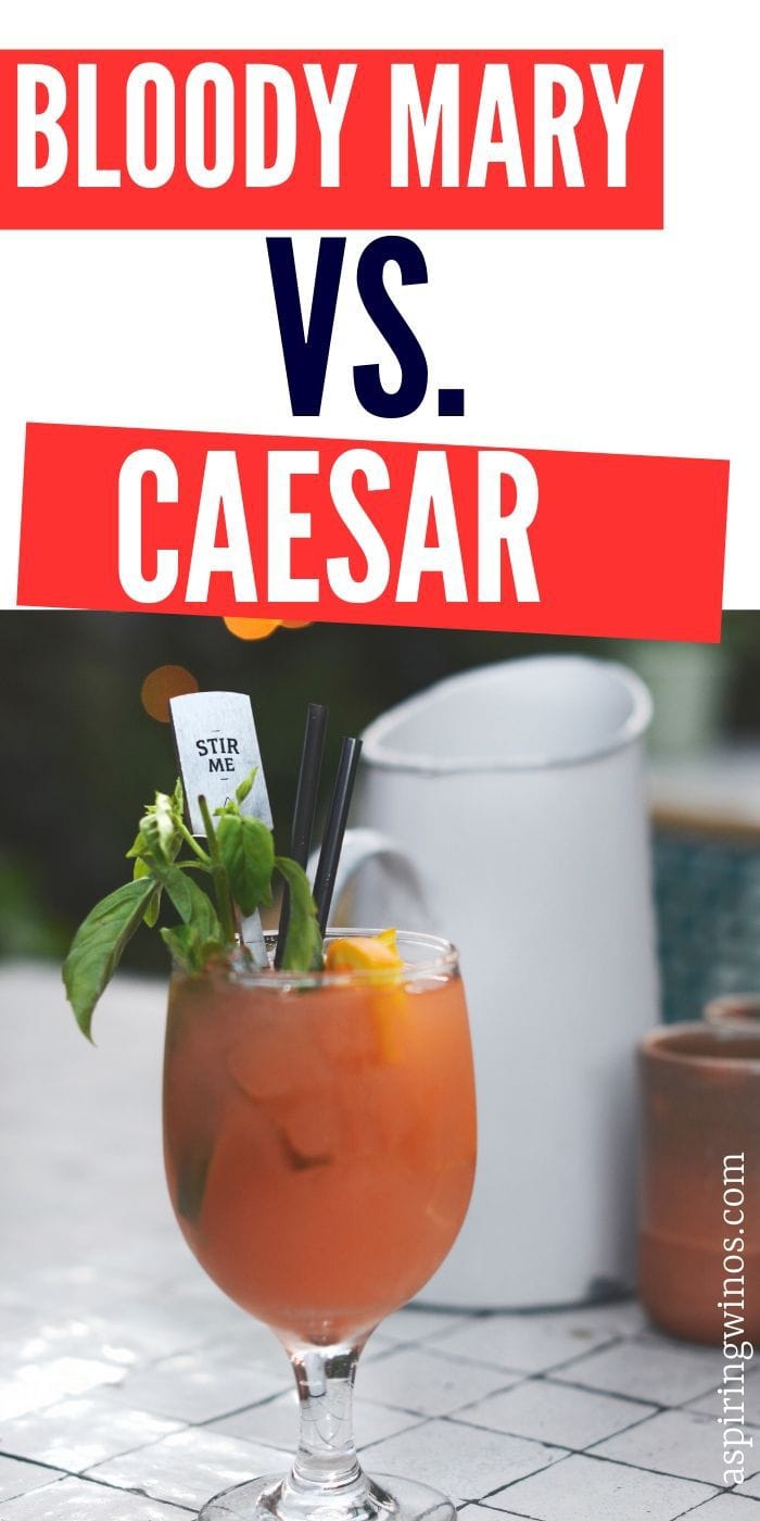 What is a Caesar Vs a Bloody Mary Aspiring Winos
