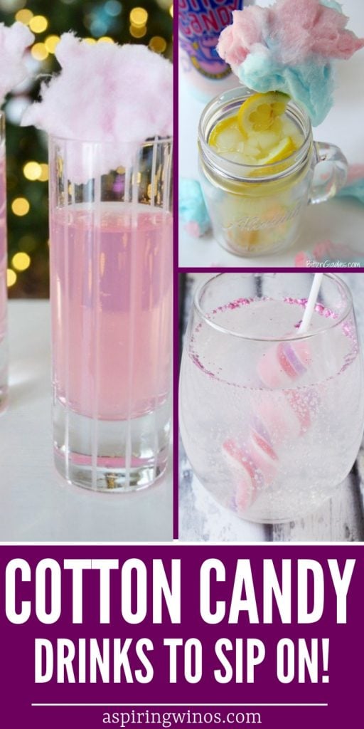 Cotton Candy Drinks Kids will Love Aspiring Winos