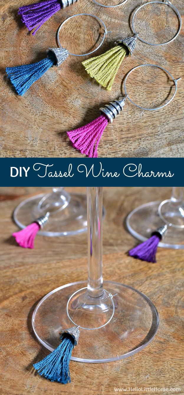 DIY Tassel Wine Charms