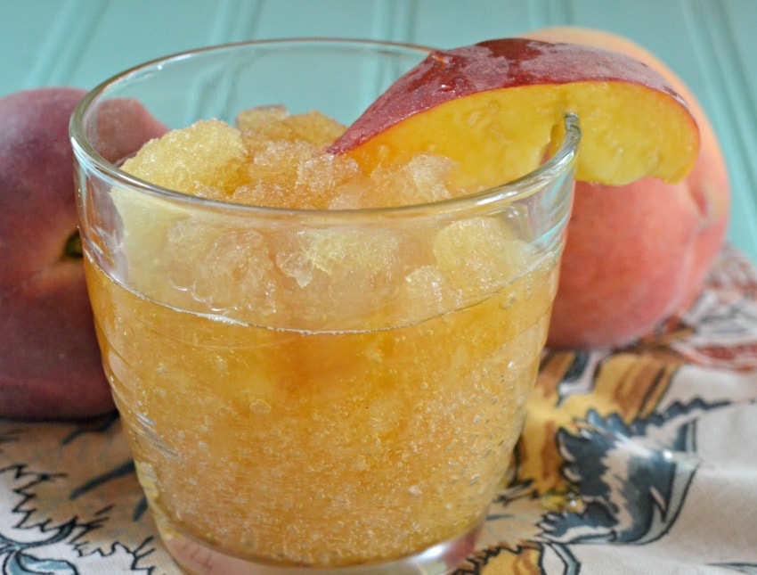 Peach Schnapps Iced Tea Slushie 