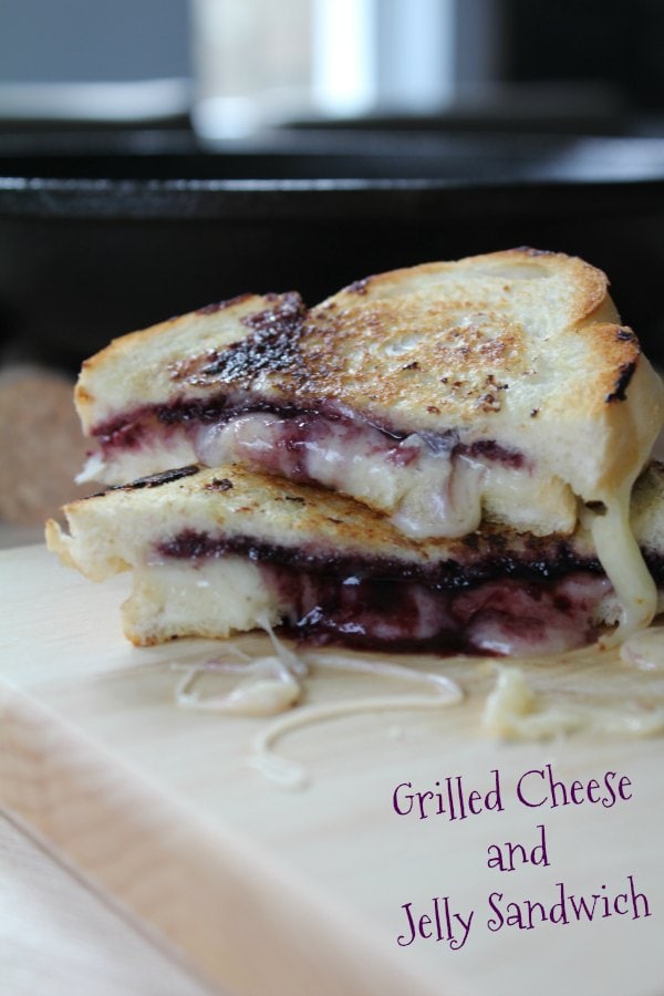 Grilled Cheese and Jelly Sandwich