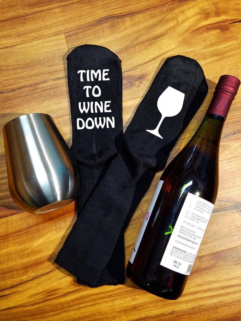 Time to wine down socks