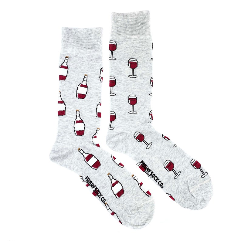 Men’s mismatched wine socks