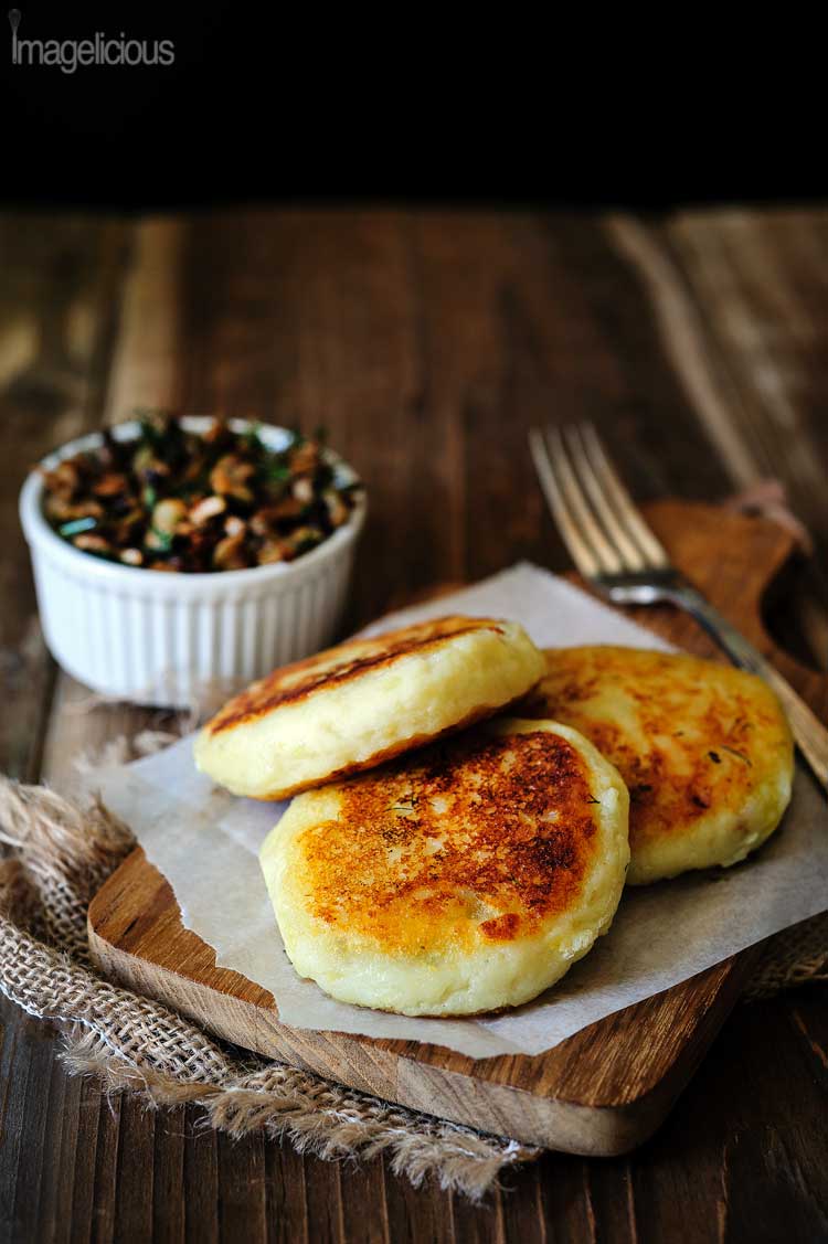 Mushroom Dishes to Pair with Pinot Noir - Potato Cakes stuffed with Mushrooms