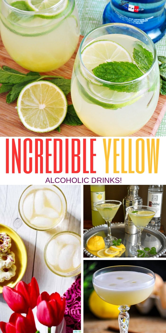 Yellow Cocktail Recipes | 22 Yellow Cocktail Recipes For a Themed Party | Perfect Cocktails for Your Wedding | Yellow Cocktails for Your Party | Party Cocktails | Bridal Shower Cocktails | #cocktail #wedding #shower #party 