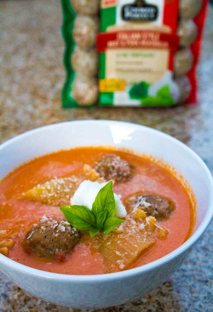 Tomato Based Dishes To Pair With Chianti - Meatball Lasagna Soup