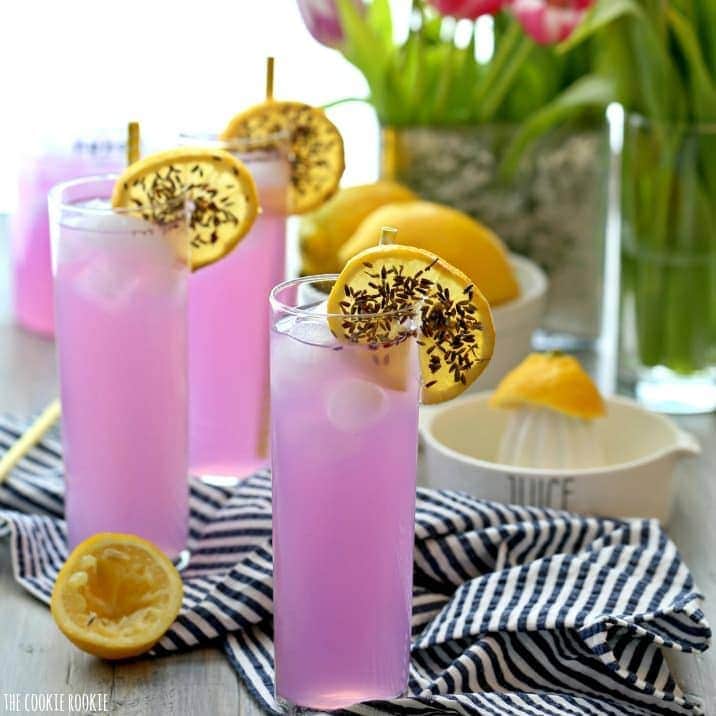 Virgin #Mocktails and Non-Alcoholic Cocktails | Lavender Lemonade beautiful purple drink for a unicorn party