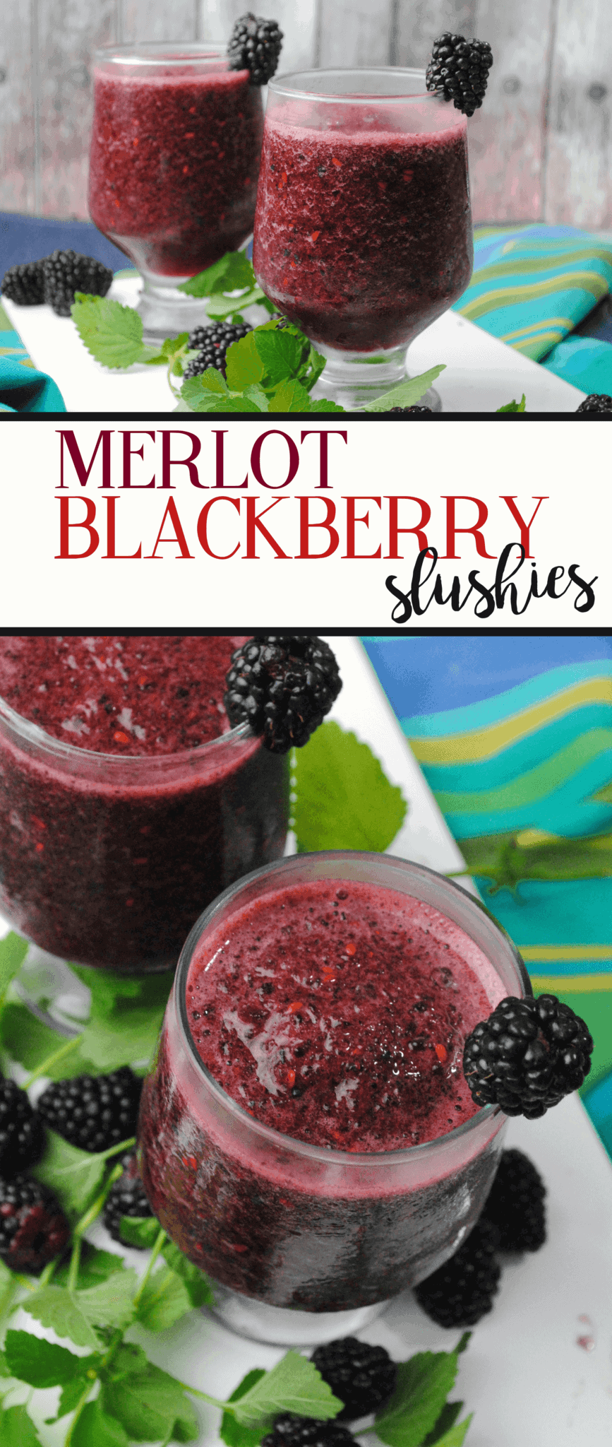 Merlot Blackberry Slushies 