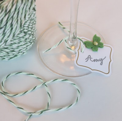 DIY Elegant Party Wine Charms 