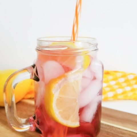 Orange and Cranberry vodka cocktail