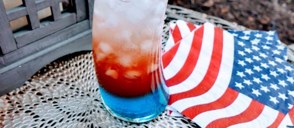 Patriotic Mocktail: Red, White & Blue Mocktail