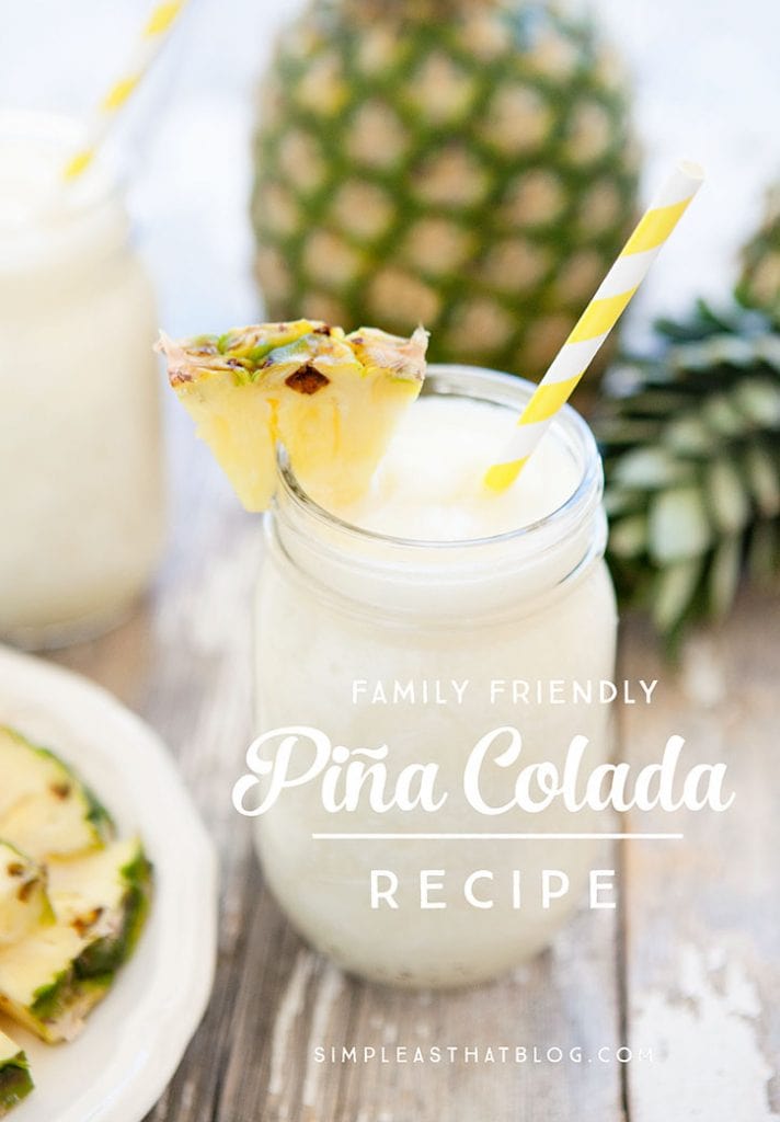 Virgin #Mocktails and Non-Alcoholic Cocktails | Family Friendly Pina Colada recipe with no alcohol