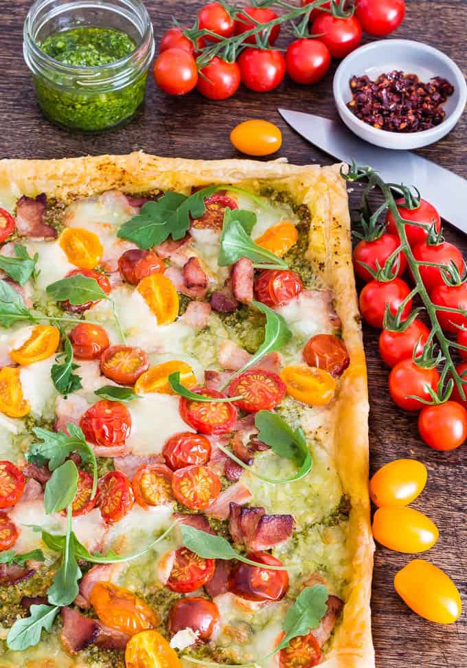 Tomato Based Dishes To Pair With Chianti - Quick Bacon Tomato Tart