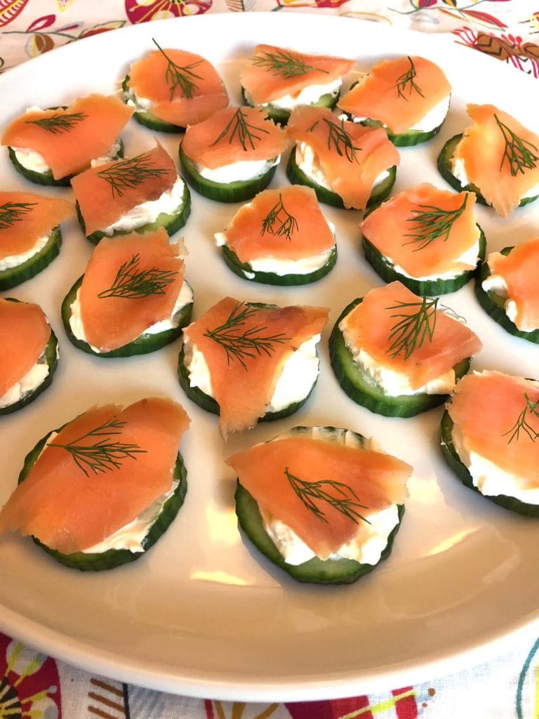 Smoked Salmon Cucumber Bites