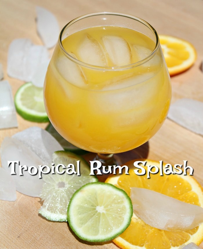 Rum Cocktail Idea - Tropical Rum Splash