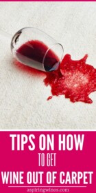 How to Get Wine Out of the Carpet - Aspiring Winos