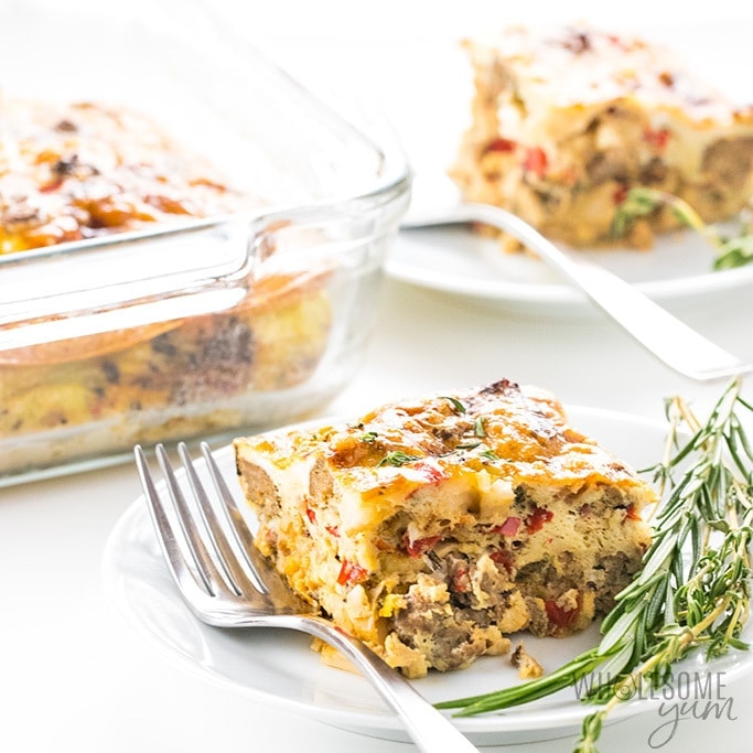 Turkey Sausage Paleo Breakfast Casserole